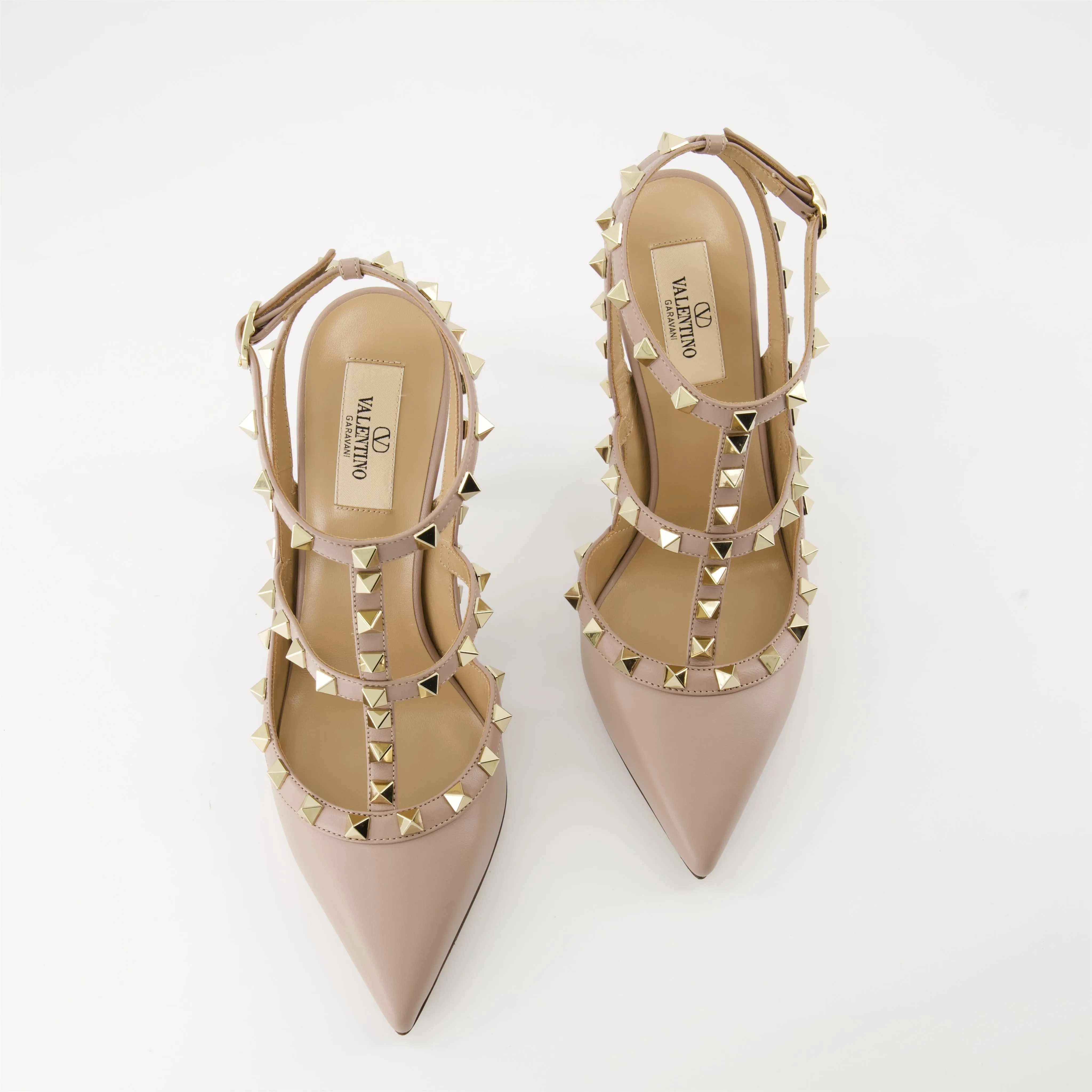 Rockstud Leather Pumps