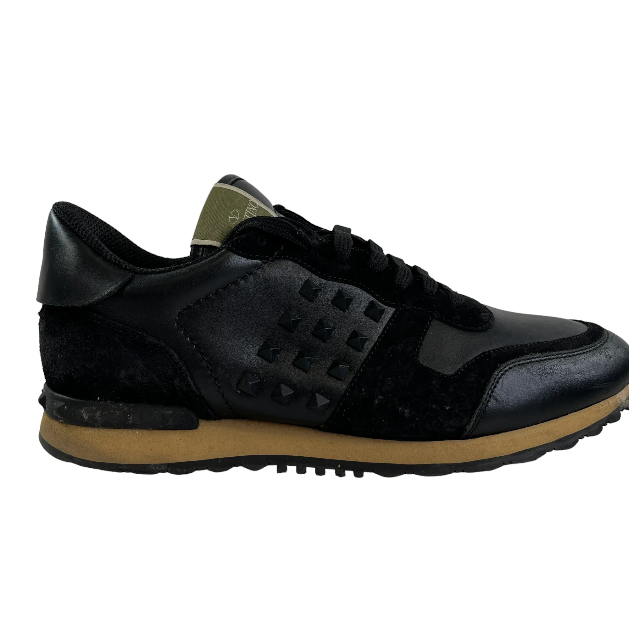 Rockstud Low Trainers for Men in Black, Size EU 44 / UK 10