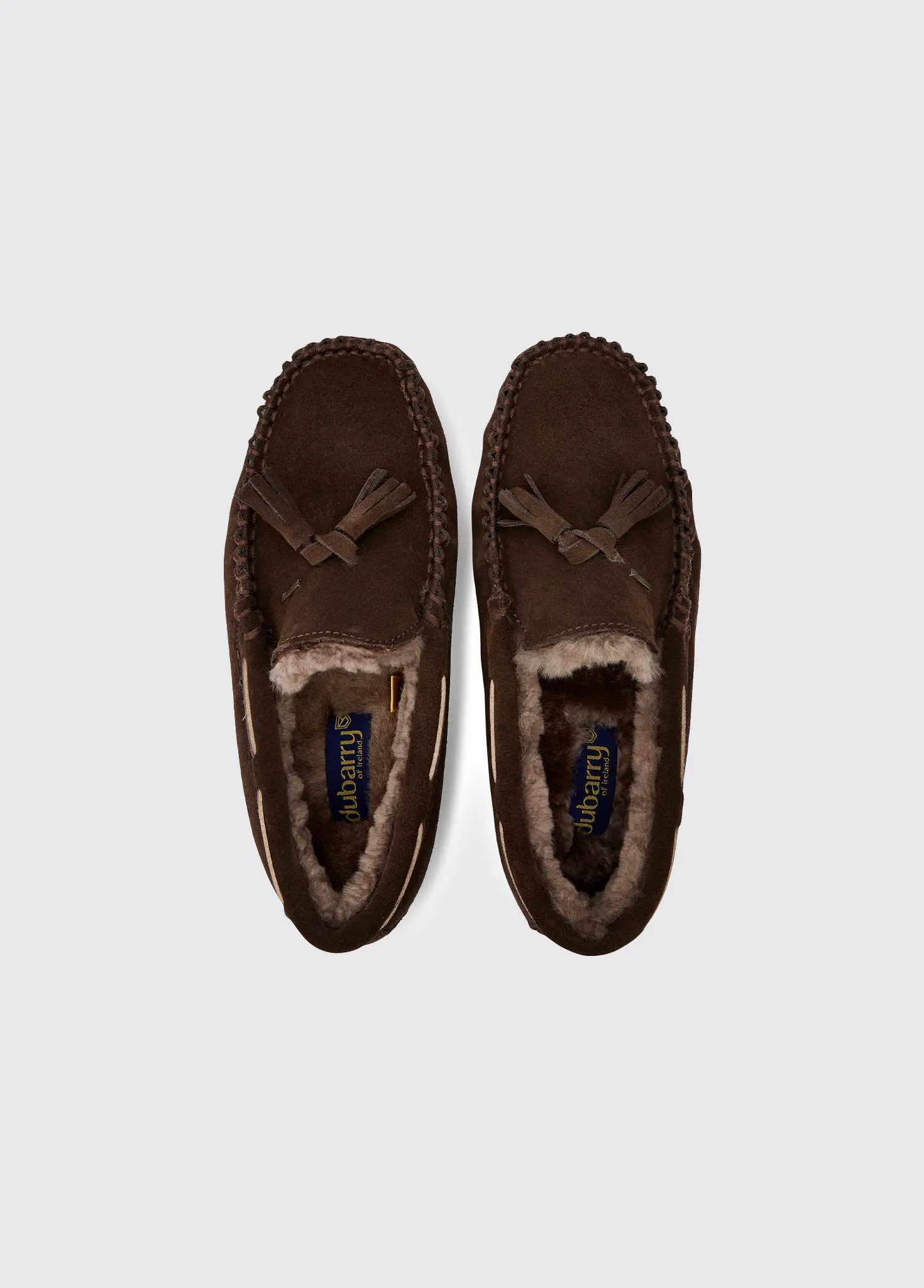 Rosslare Women's Moccasin Slipper - Cigar