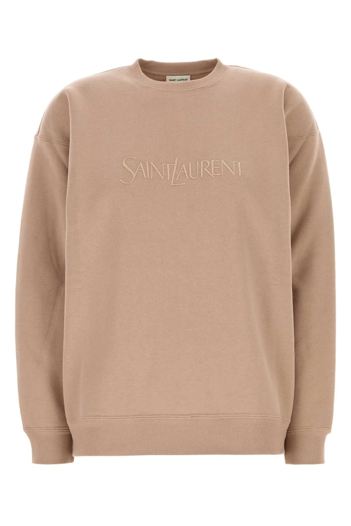 Saint Laurent Antiqued Pink Cotton Oversize Sweatshirt