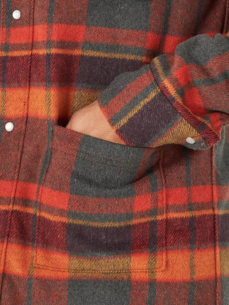 Quilted Flannel Shirt Jacket Sale