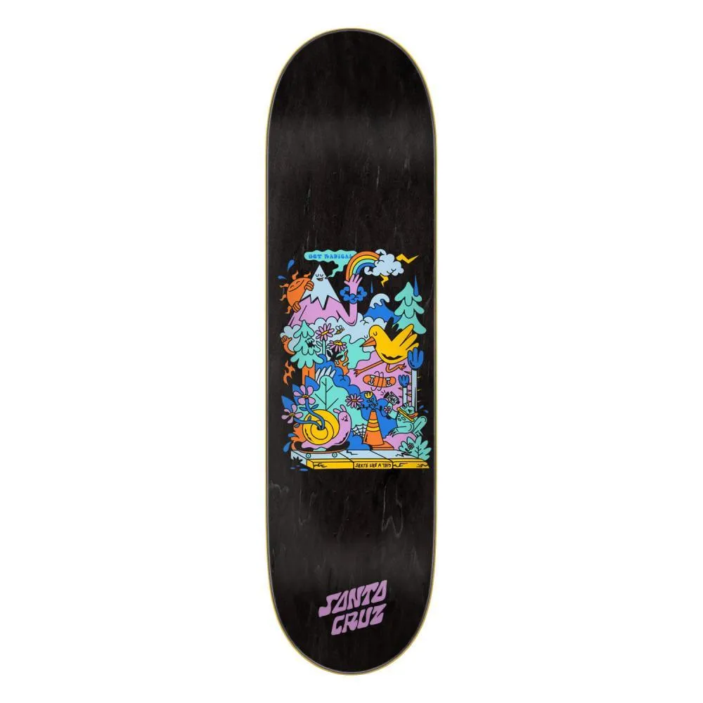 Santa Cruz Skateboard Deck Skate Like A Girl Multi 8