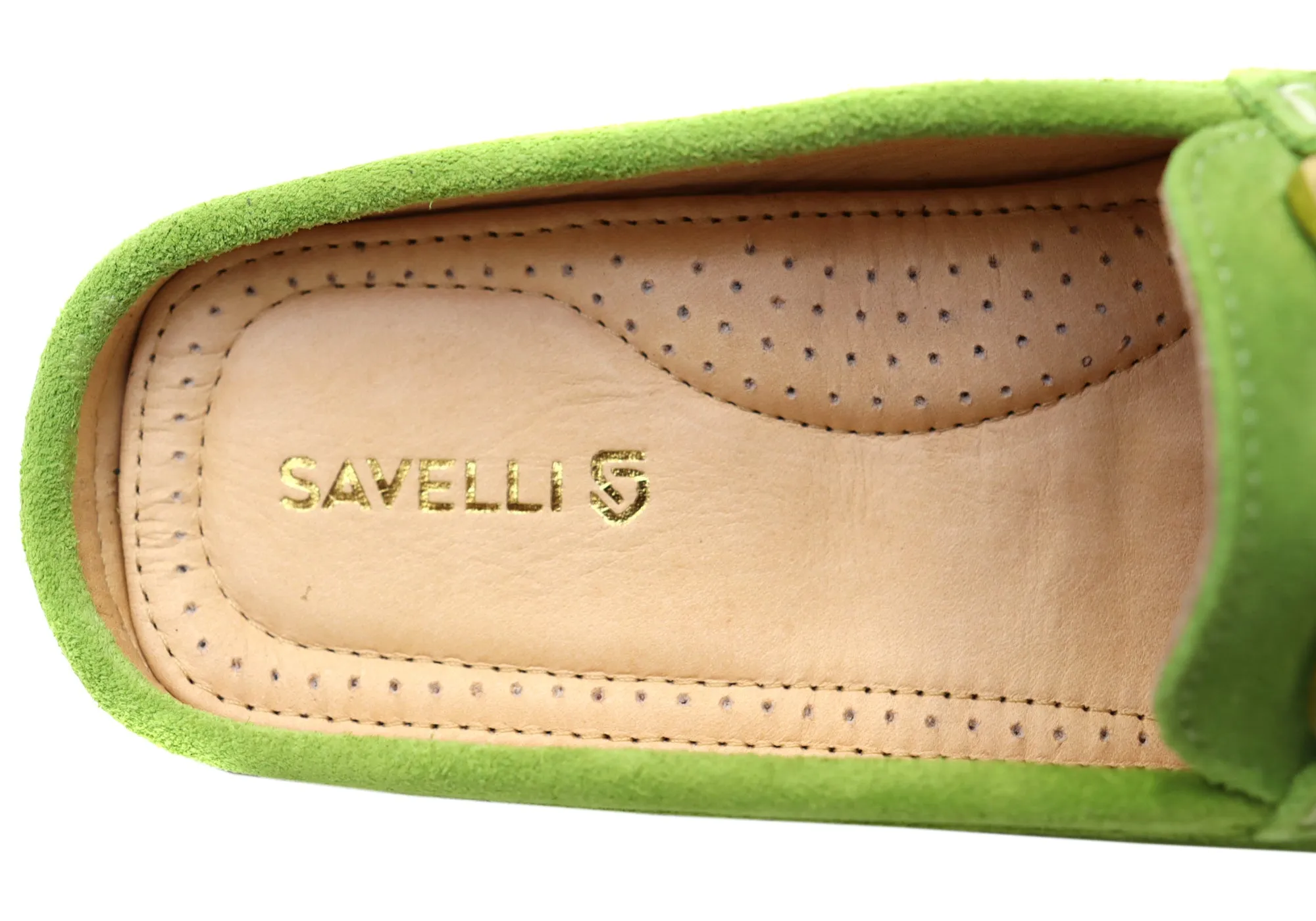 Savelli Paula Womens Brazilian Leather Closed Toe Open Back Mules