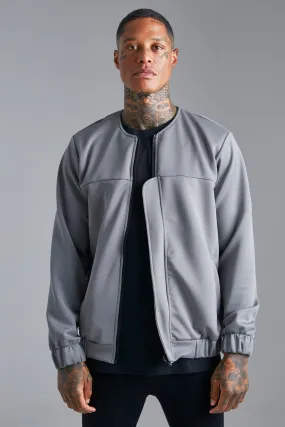 Scuba Collarless Bomber Jacket