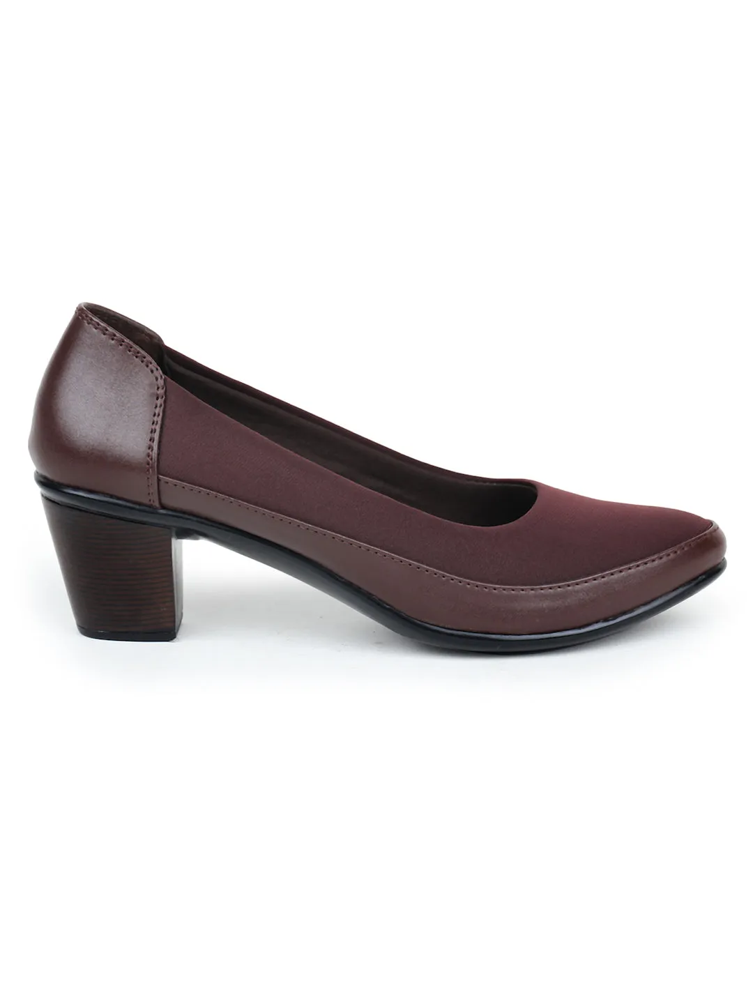 Shezone Brown Women Heels