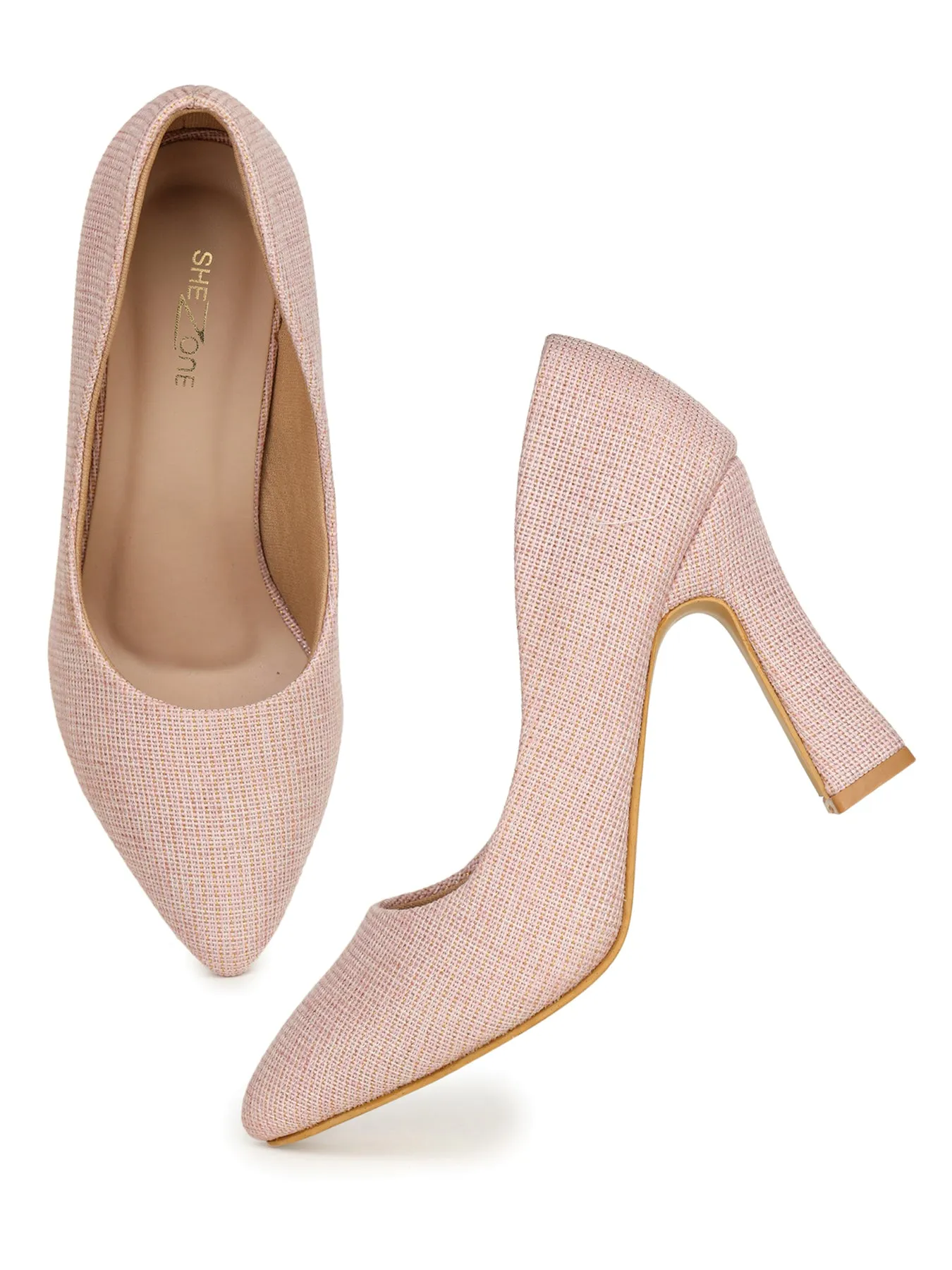 Shezone Pink Women Heels