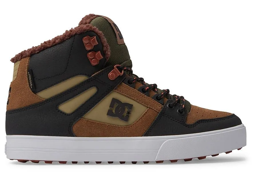 shoes DC Pure High -Top WC WNT - XCCG/Brown/Brown/Green - men´s