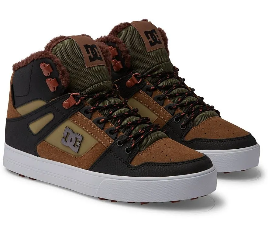 shoes DC Pure High -Top WC WNT - XCCG/Brown/Brown/Green - men´s