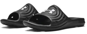 shoes Under Armour Locker IV Slides - 001/Black/White - men´s