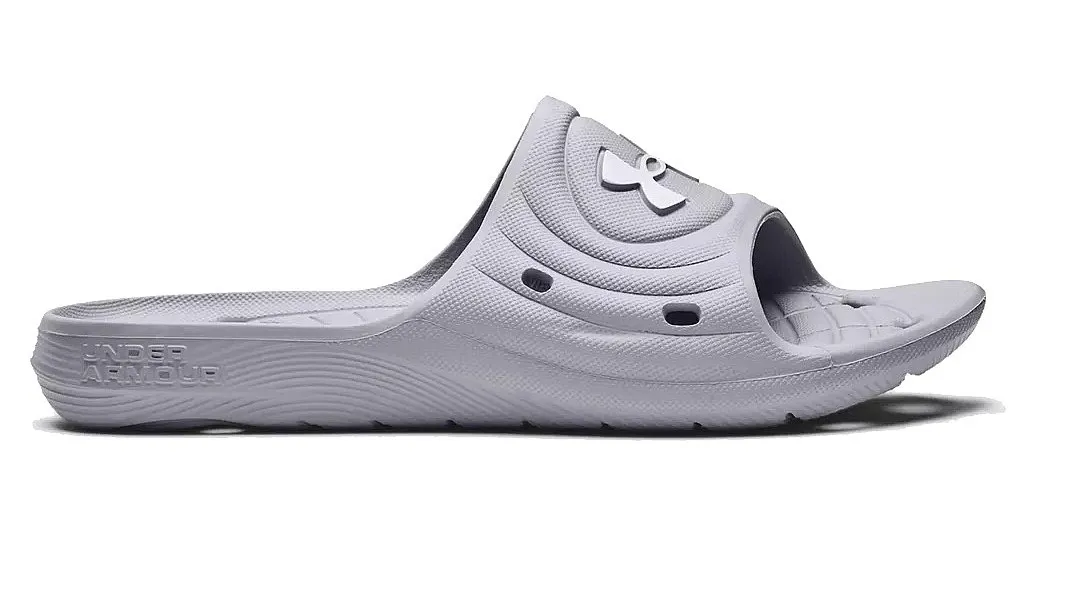 shoes Under Armour Locker IV Slides - 100/Gray/Mod Gray - men´s