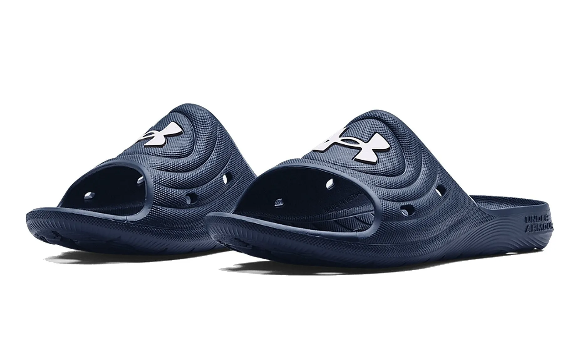 shoes Under Armour Locker IV Slides - 401/Academy/White - men´s