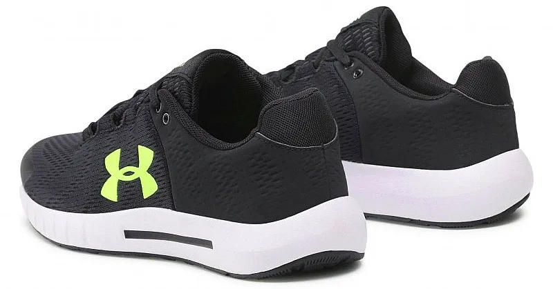 shoes Under Armour Micro G Pursuit BP - 004/Black/White/Quirky Lime - men´s