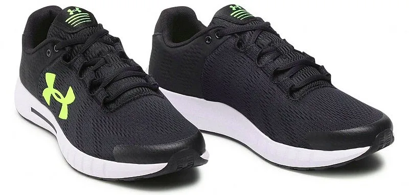 shoes Under Armour Micro G Pursuit BP - 004/Black/White/Quirky Lime - men´s