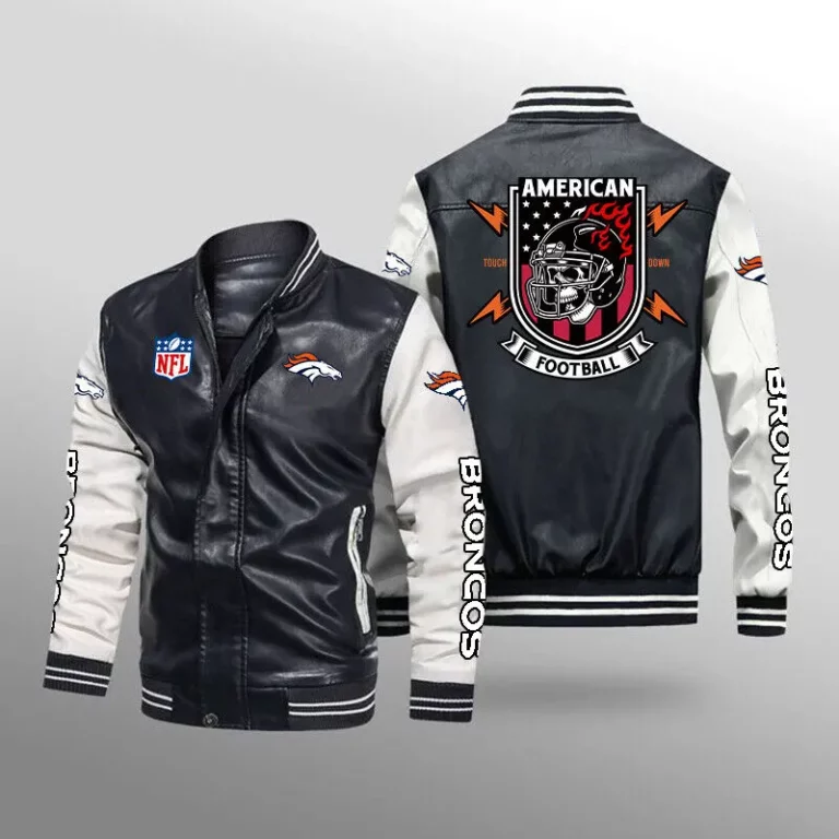 Denver Broncos Leather Jacket - William Jacket