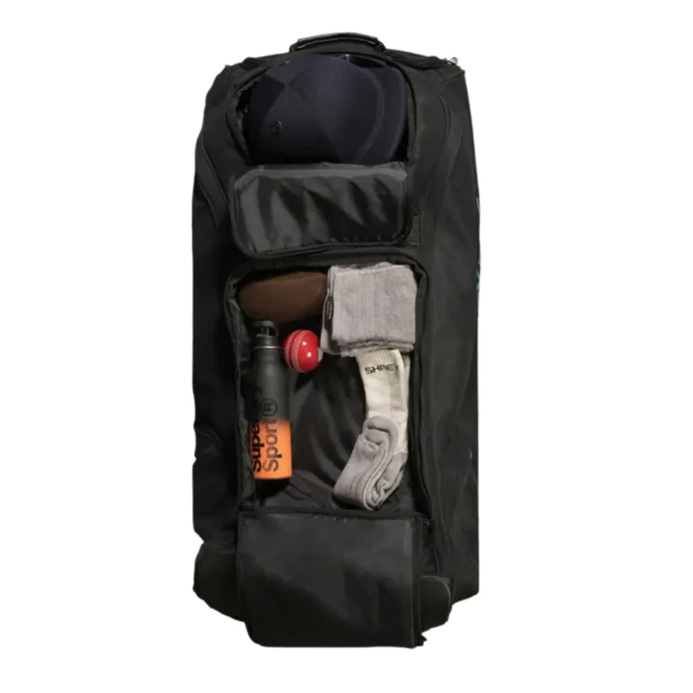 SHREY Meta 150 Wheelie Duffle Cricket Kit Bag - Black