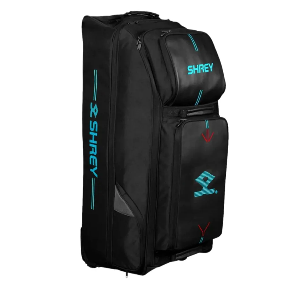 SHREY Meta 150 Wheelie Duffle Cricket Kit Bag - Black