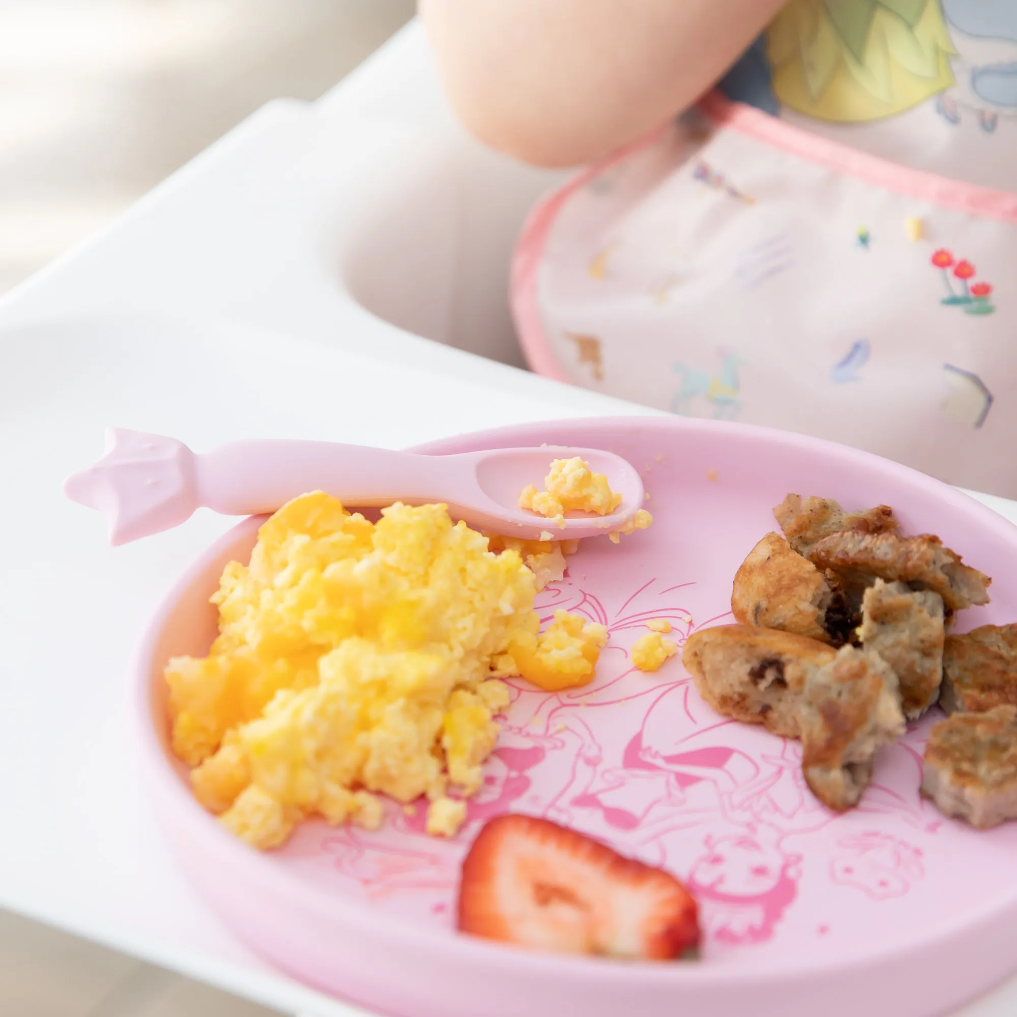 Silicone Plate + Spoon Set: Disney Princess