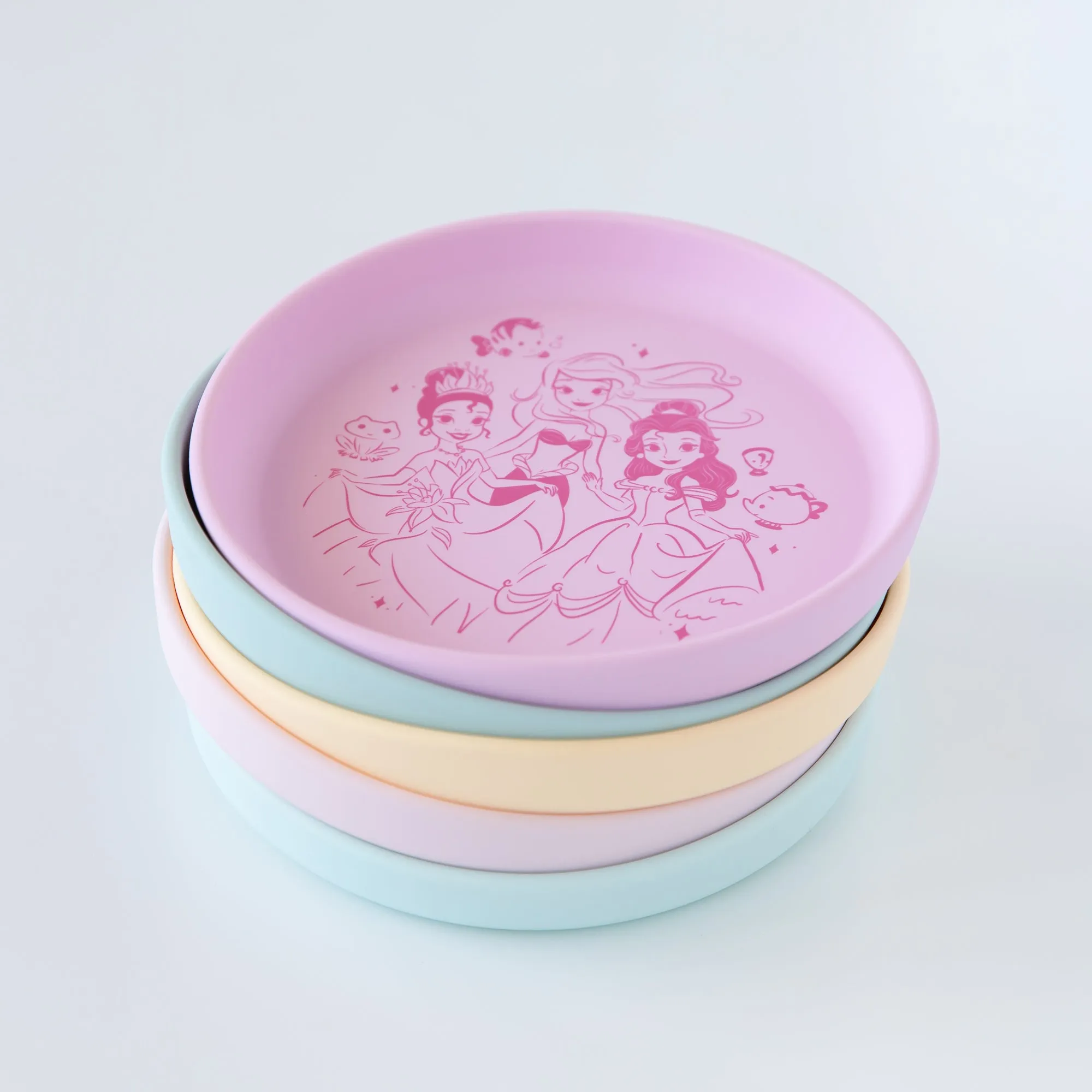 Silicone Plate + Spoon Set: Disney Princess