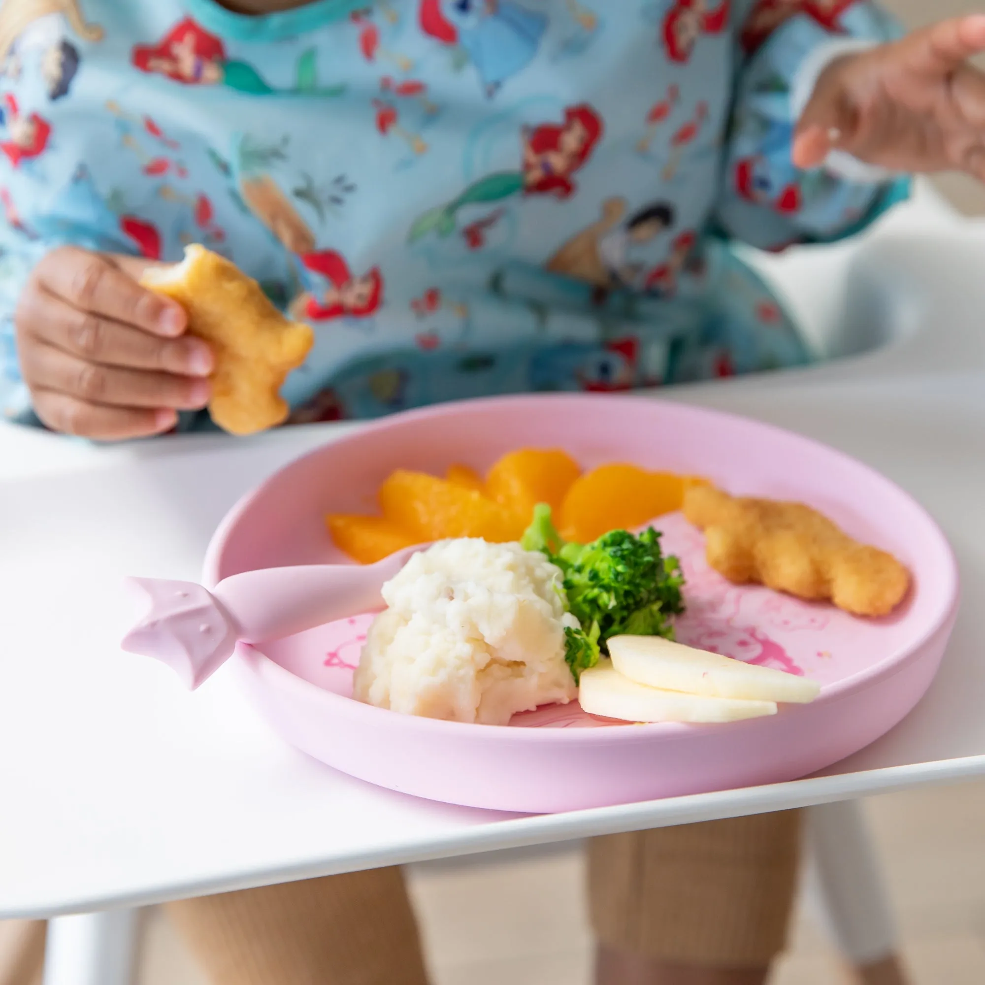 Silicone Plate + Spoon Set: Disney Princess