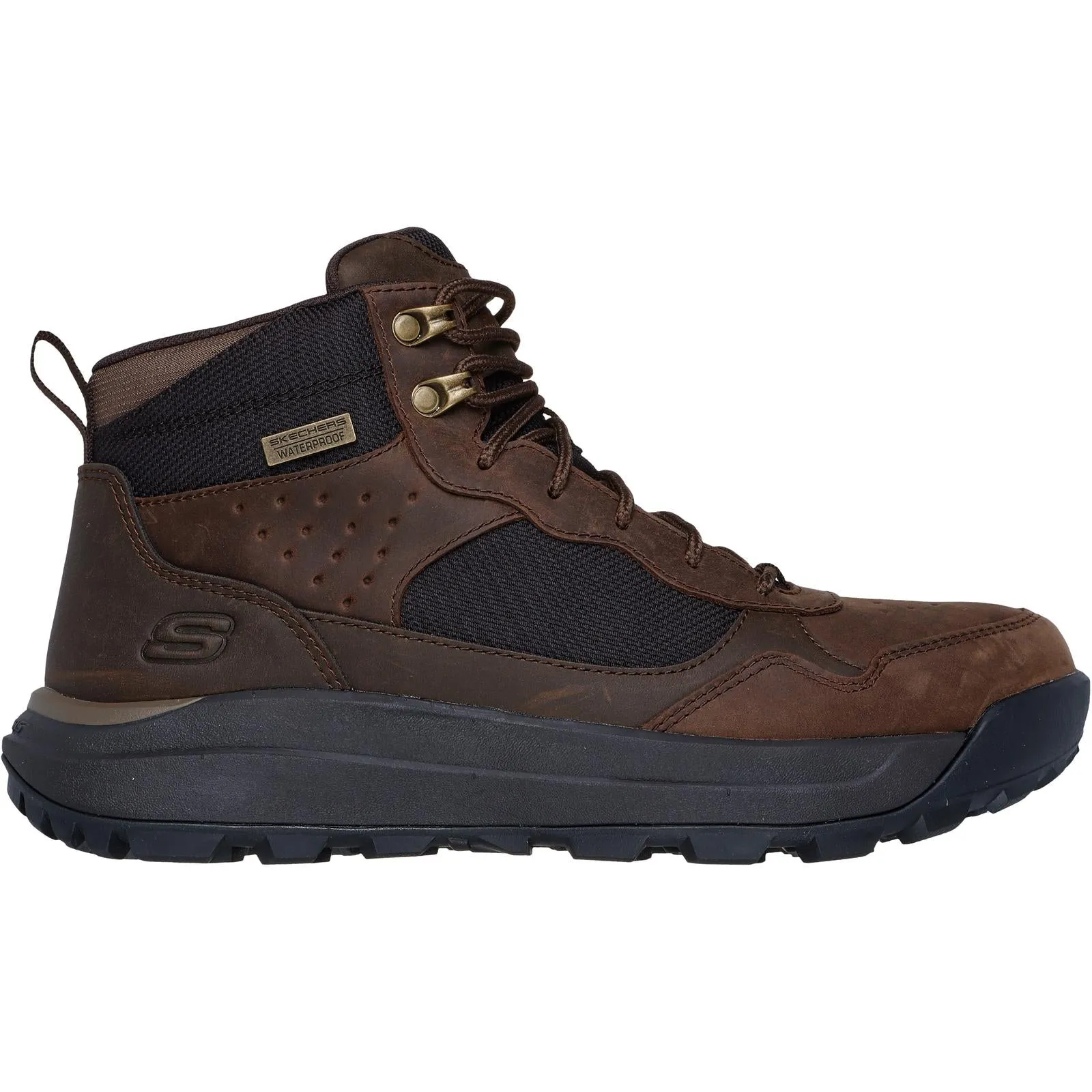 Skechers Mens Cambert Waterproof Mid Rise Walking Hiking Boots