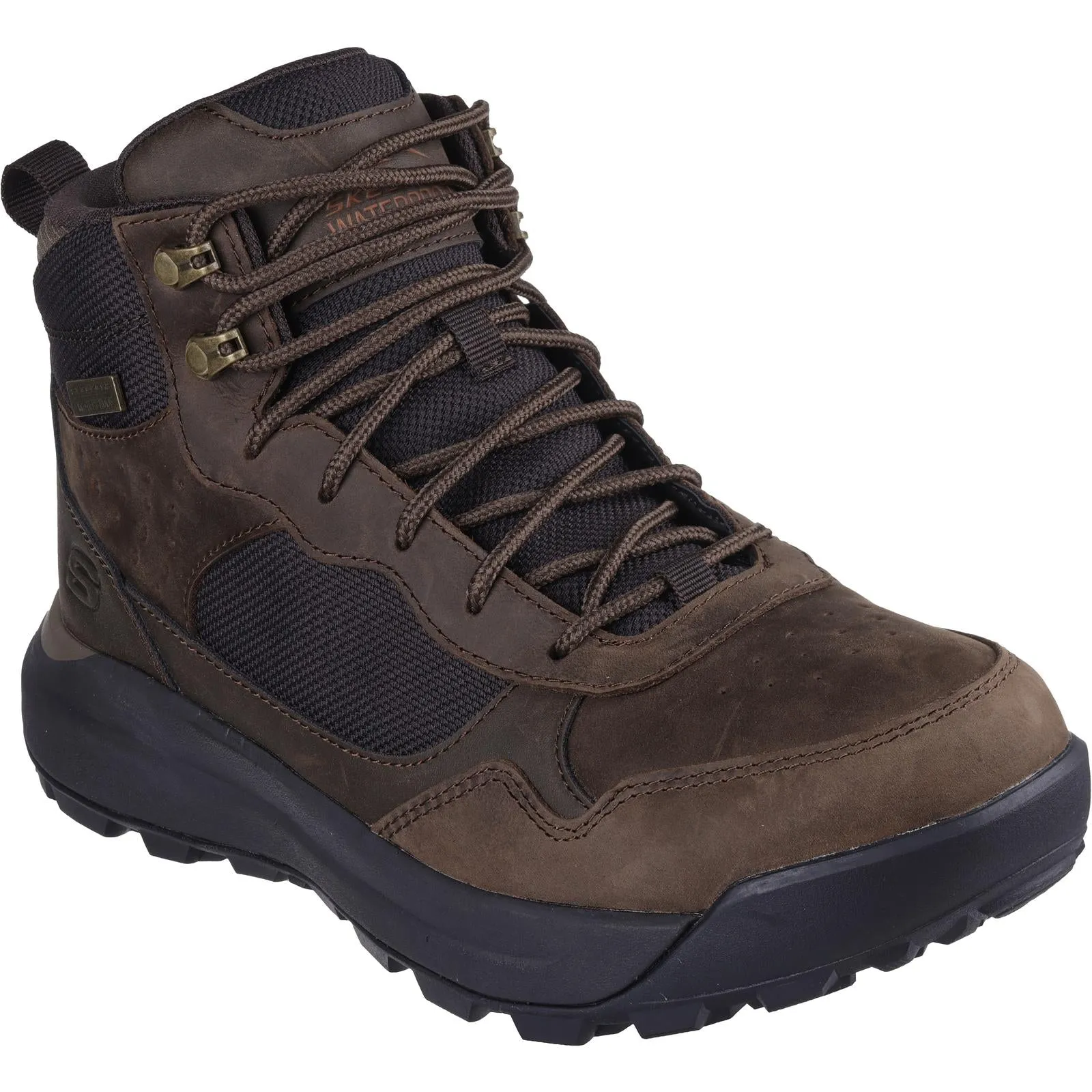 Skechers Mens Cambert Waterproof Mid Rise Walking Hiking Boots