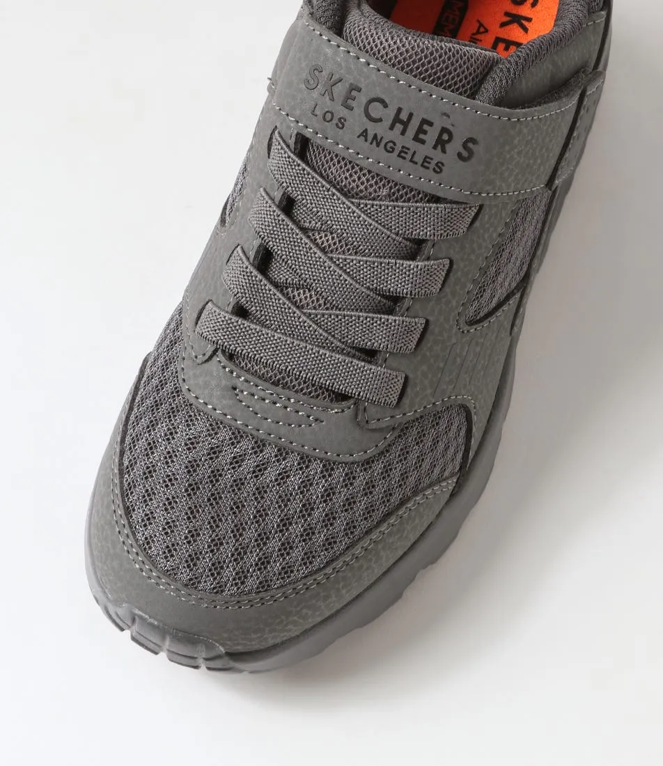 SKECHERS Uno Lite Jnr Charcoal Sneakers