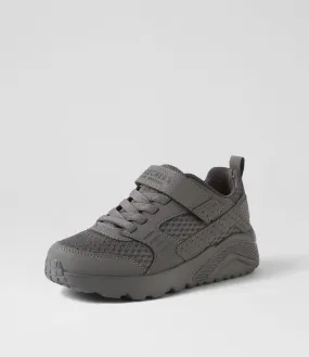 SKECHERS Uno Lite Jnr Charcoal Sneakers