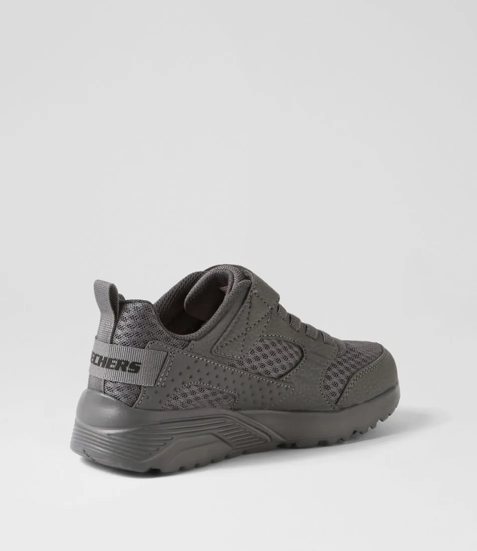 SKECHERS Uno Lite Jnr Charcoal Sneakers