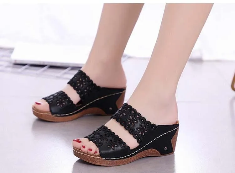 Slip-On Wedges Sandals