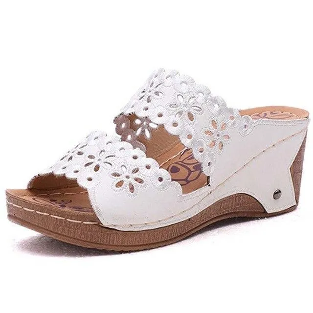 Slip-On Wedges Sandals