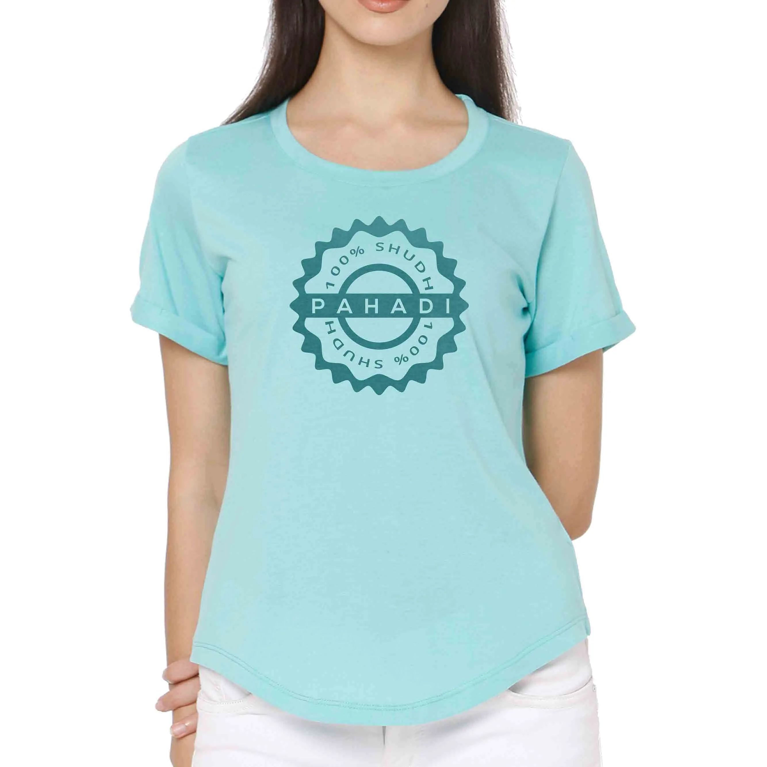 Slogan tshirt for women - Mountain Pahadi Girl