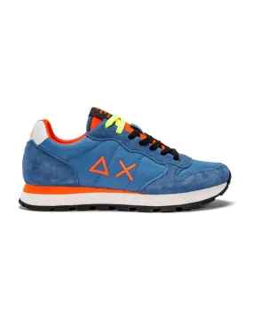 Sun68 Men's Tom Fluorescent Blue Sneakers Z34102