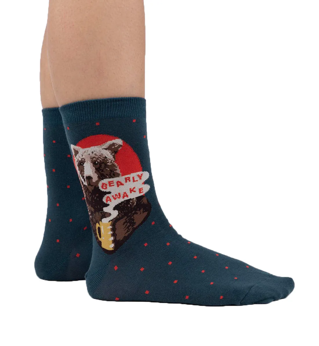 SOCK it to me Women's Crew Socks - Bearly Awake