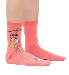 SOCK it to me Women's Crew Socks - Everything Is Fine