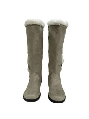 Sophia Taylor Beige Knee Length Boots Size 8