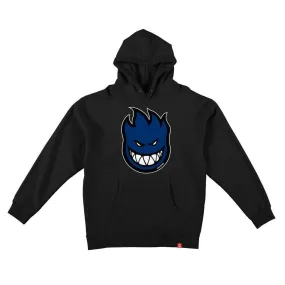 SPITFIRE BIGHEAD FILL HOOD BLACK w/ NAVY & WHITE PRINT - SM