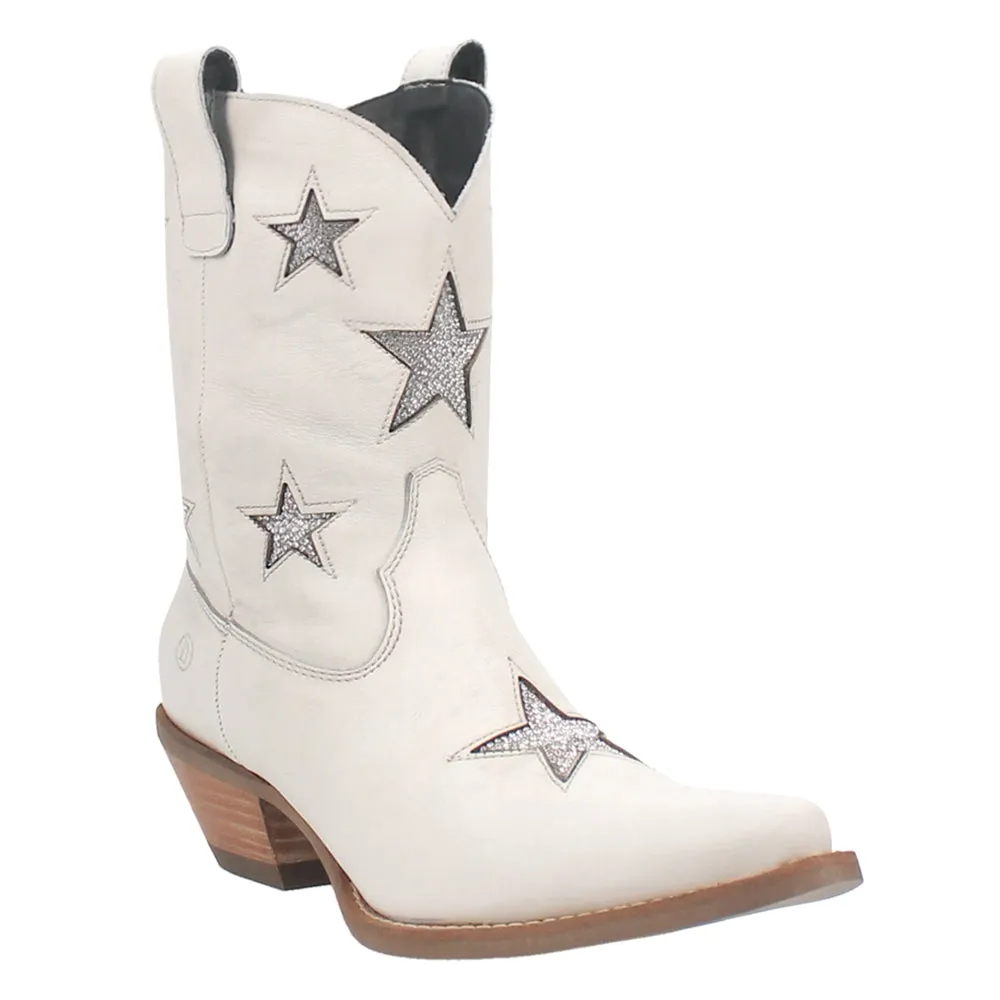 Star Struck Tooled Inlay Snip Toe Cowboy Boots