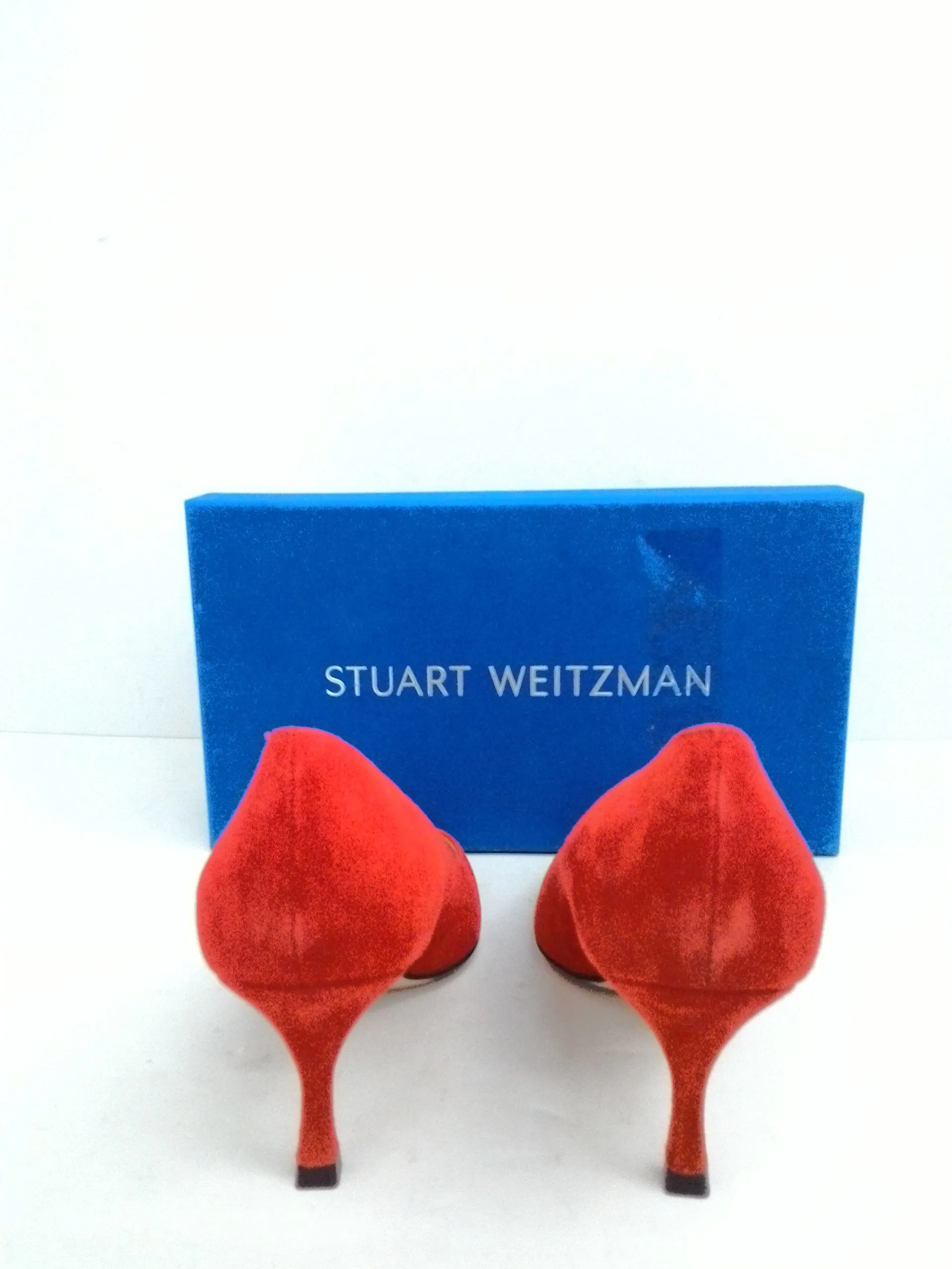 Stuart Weitzman Women's Red Suede Heels Size 7 M