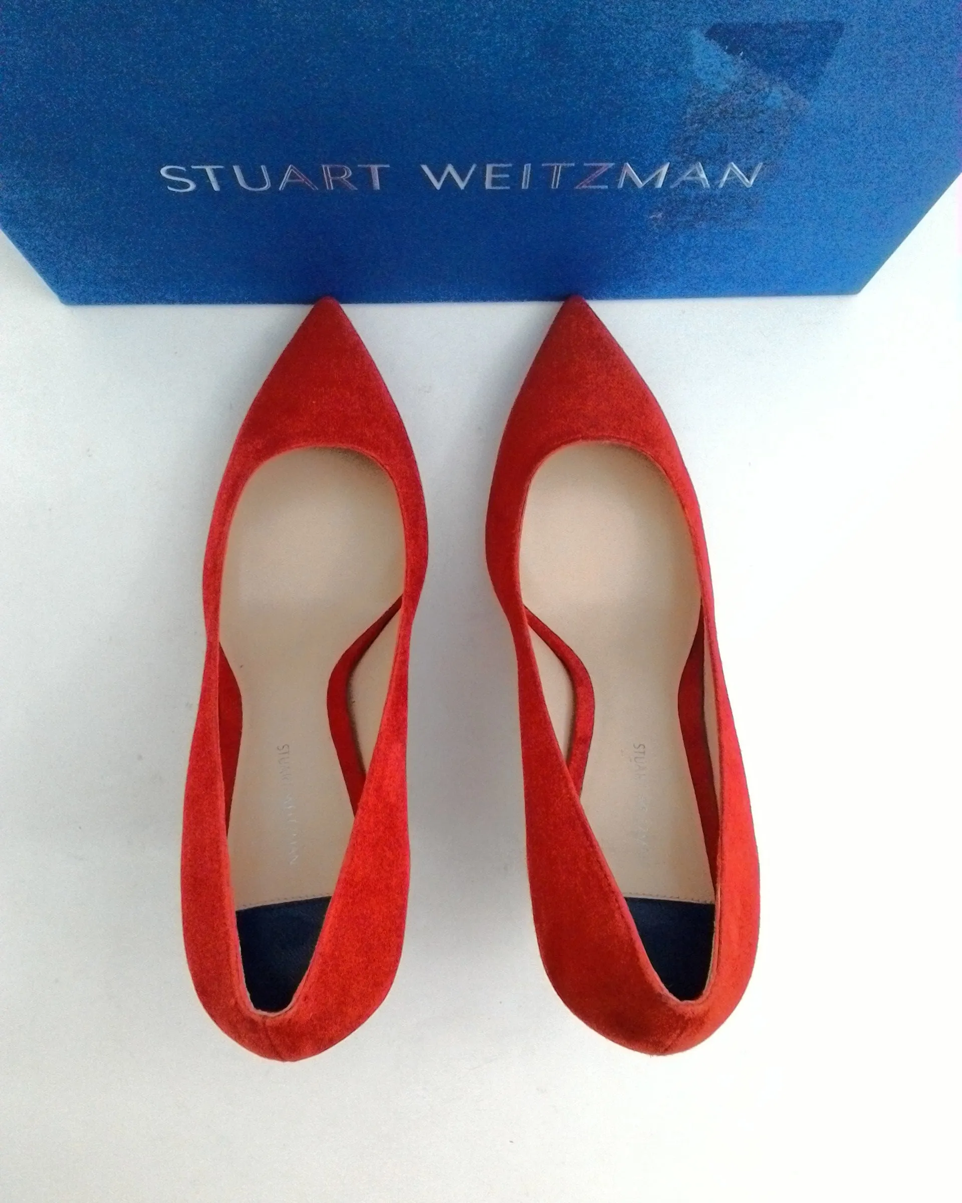 Stuart Weitzman Women's Red Suede Heels Size 7 M