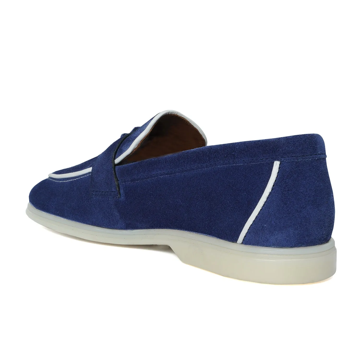 Suede Blue Yacht Shoes