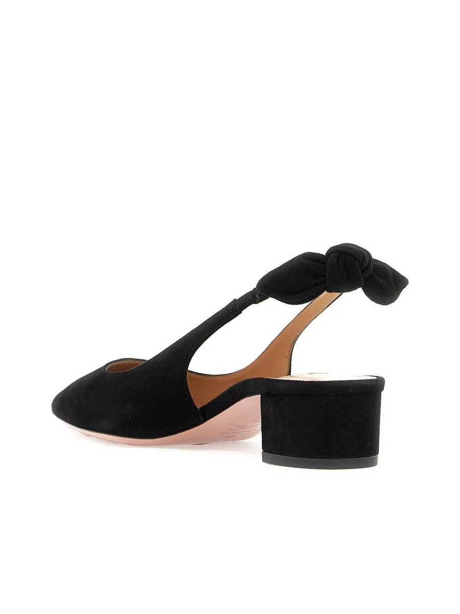 Suede Very Bow Tie Pumps