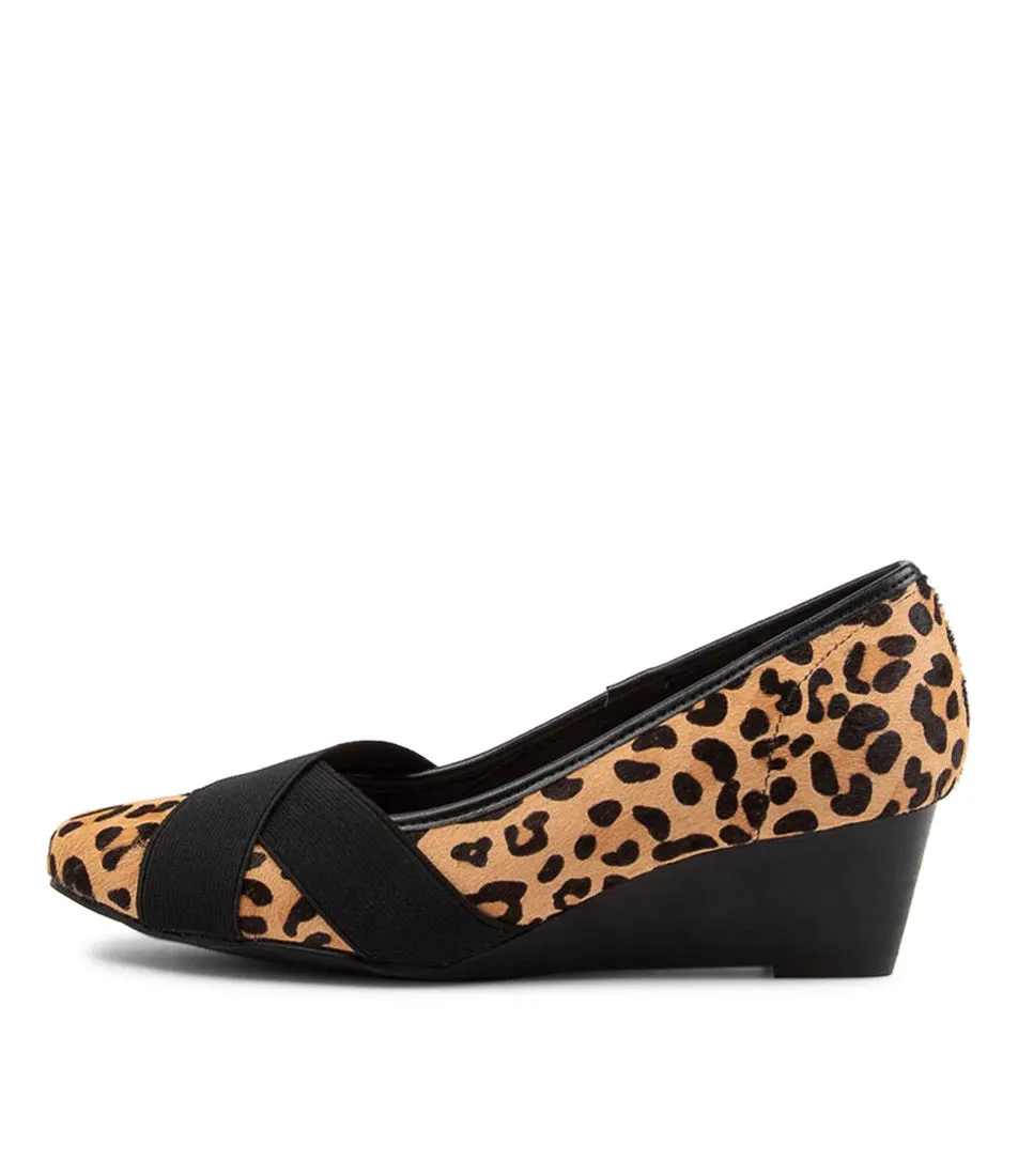 Soft Sandford Leopard Print Wedge Heels