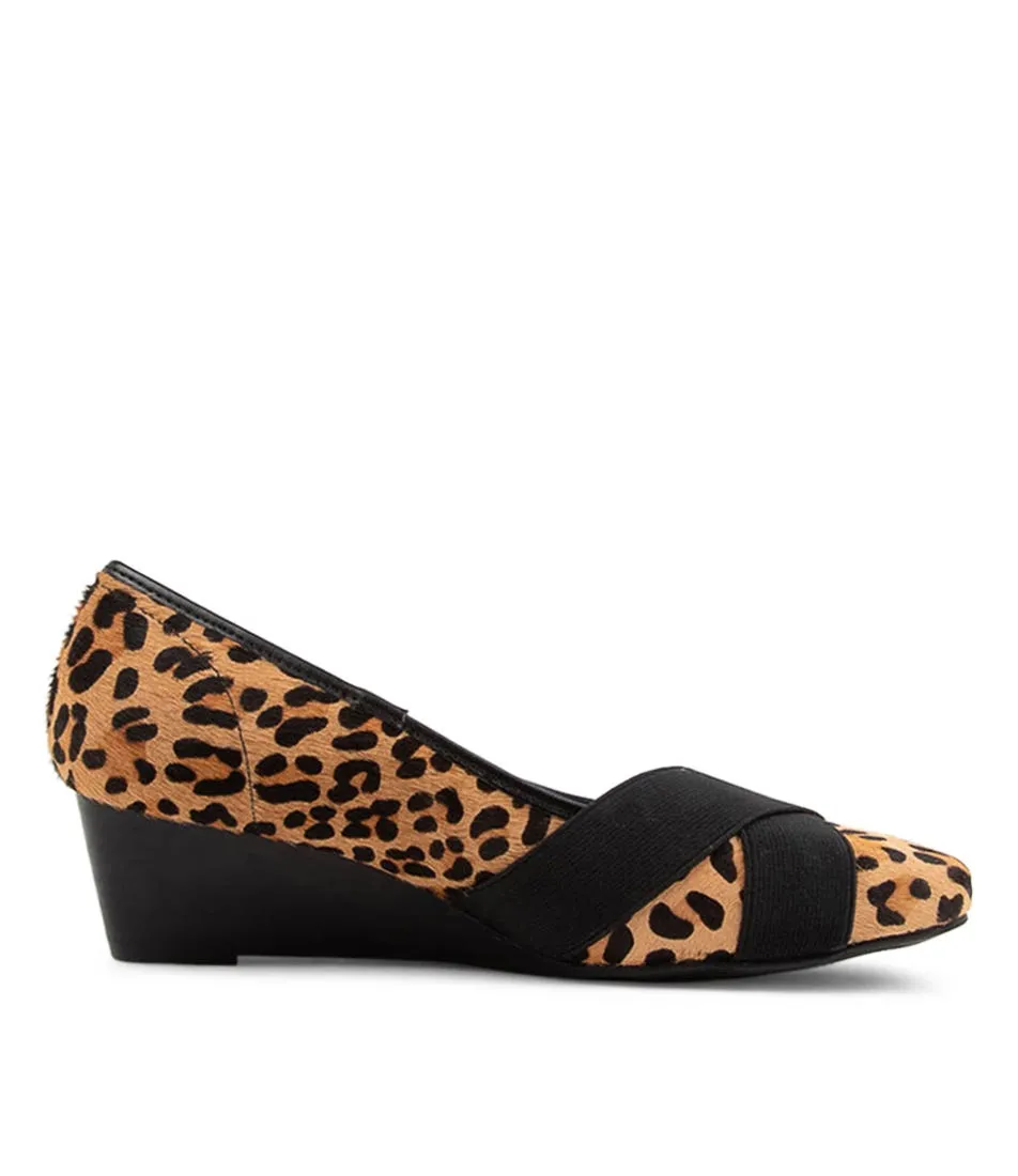 Soft Sandford Leopard Print Wedge Heels