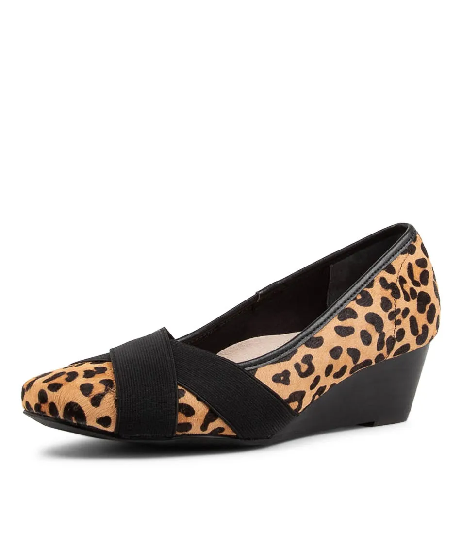 Soft Sandford Leopard Print Wedge Heels