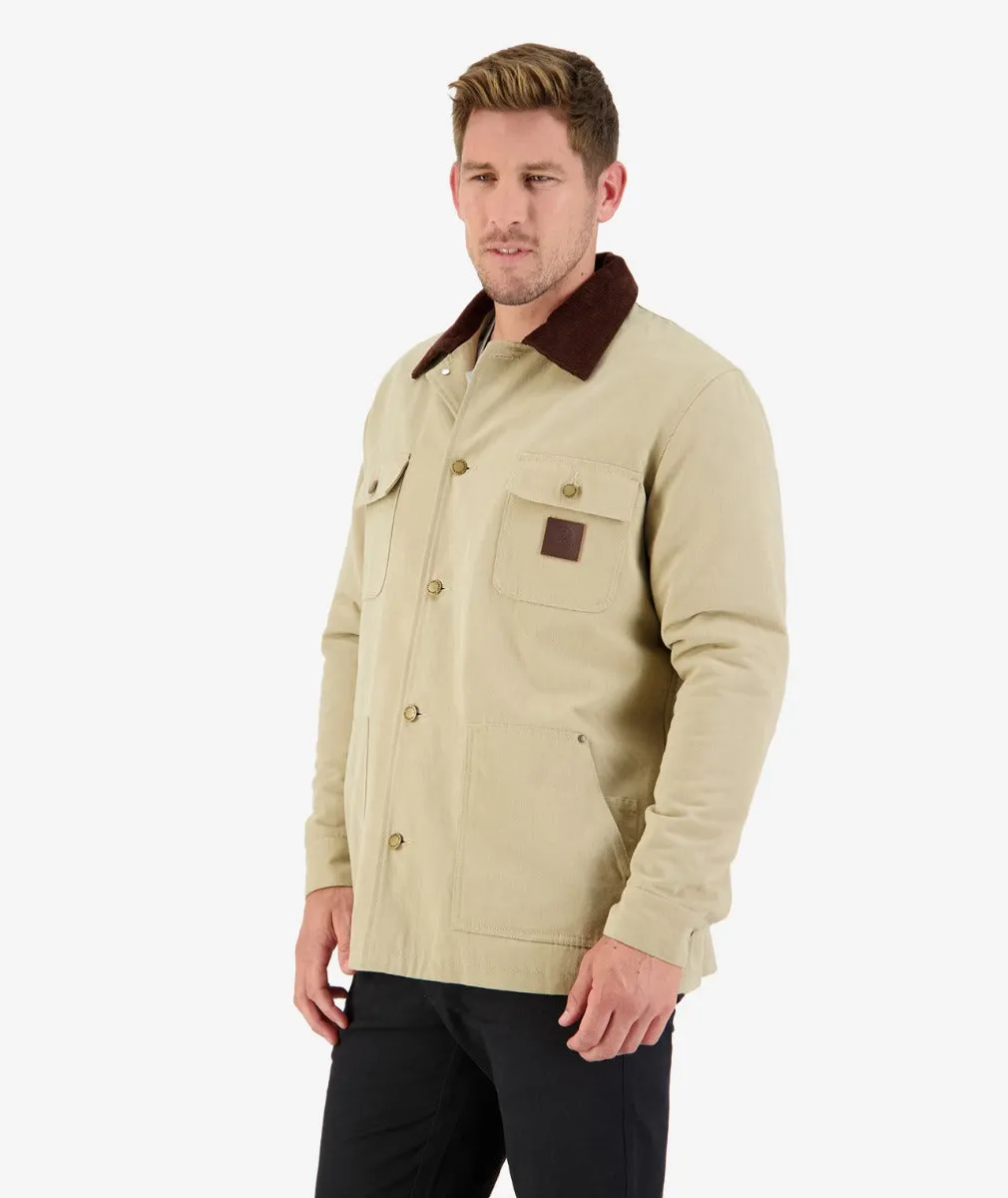 Swanndri Men's Barrytown V3 Canvas Jacket (Taupe) - CLEARANCE