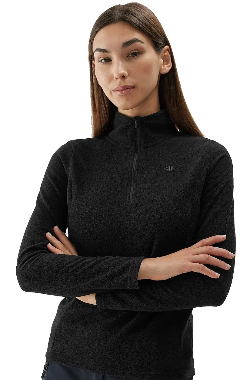 sweatshirt 4F 4FAW23UFLEF031 - 20S/Deep Black - women´s