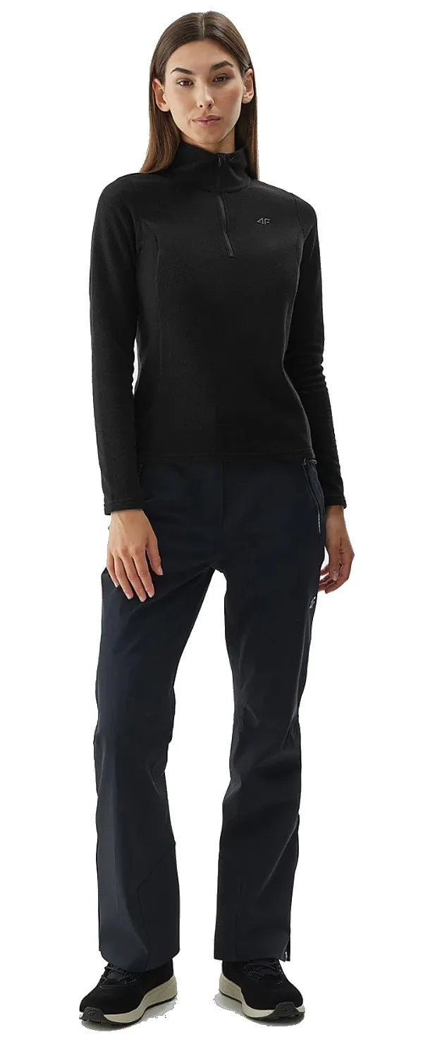 sweatshirt 4F 4FAW23UFLEF031 - 20S/Deep Black - women´s