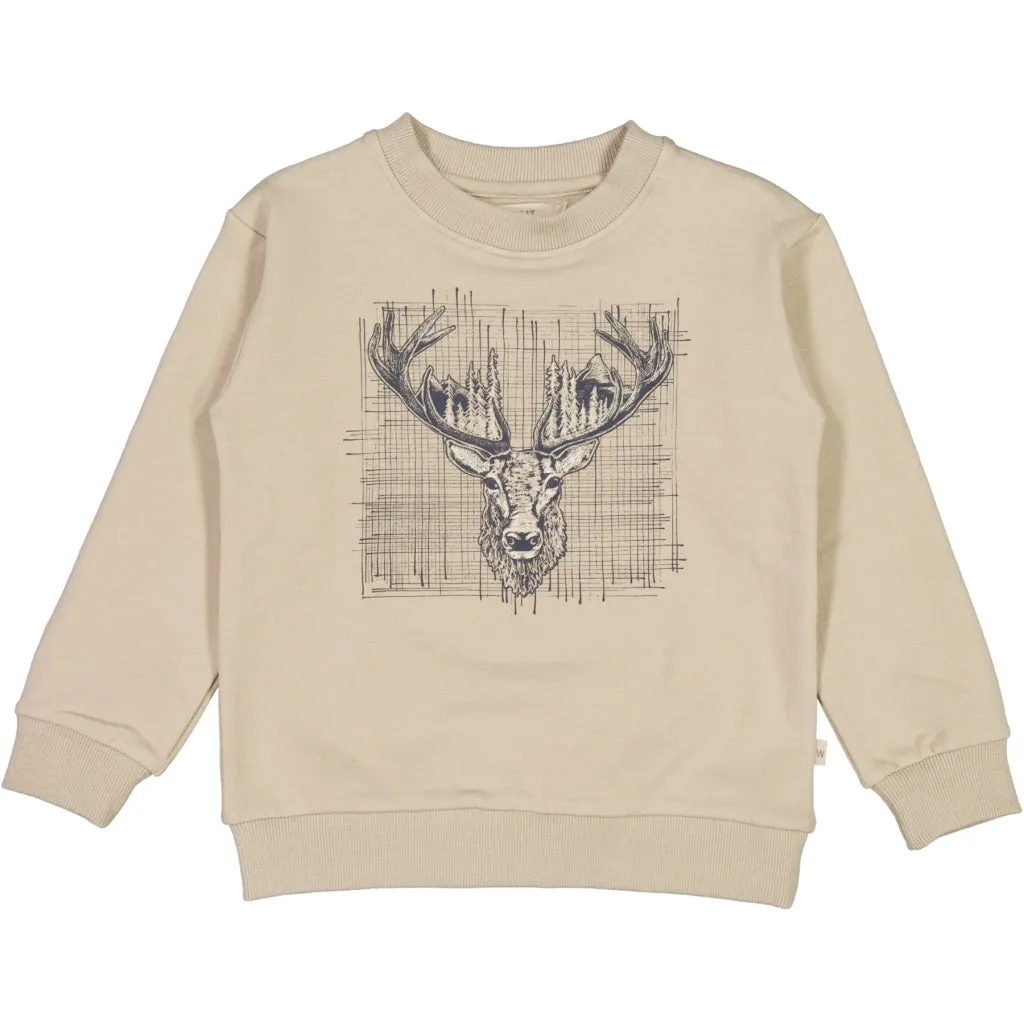 Sweatshirt Deer - gravel