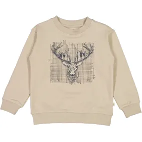 Sweatshirt Deer - gravel