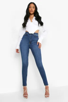 Tall Butt Shaper Mid Rise Skinny Jeans